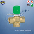 three way brass radiator thermostatic tempreature control valve